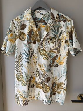Coofandy Mens Tropical Button Down Shirt